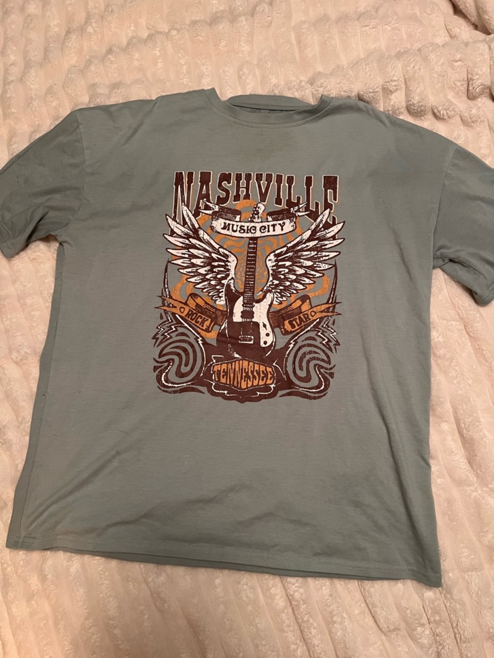 Nashville Tennessee Graphic Tee - Light Sage Green